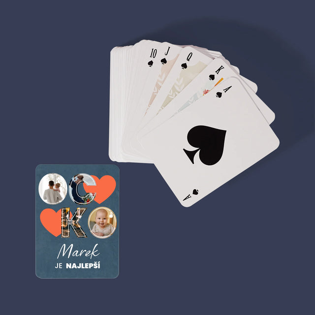 Fotokoláž: Ocko Je Najlepší - Hracie Karty