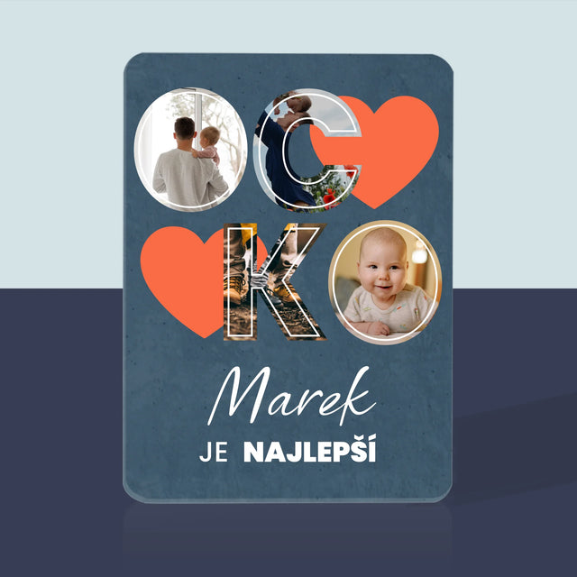 Fotokoláž: Ocko Je Najlepší - Hracie Karty