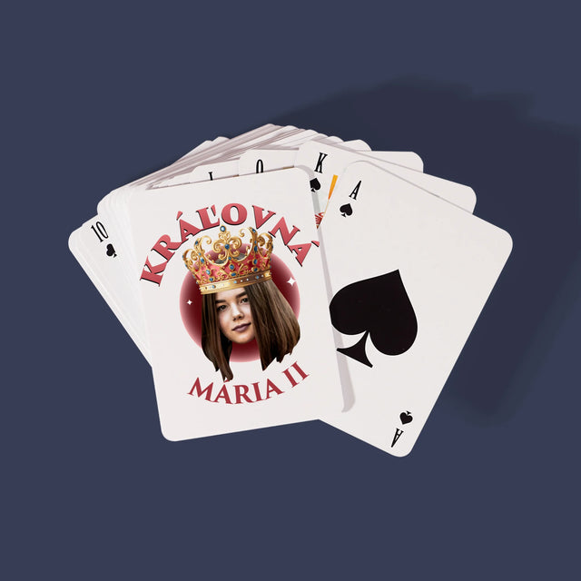 Fotografia A Podpis: Kráľovná Fotografia - Hracie Karty