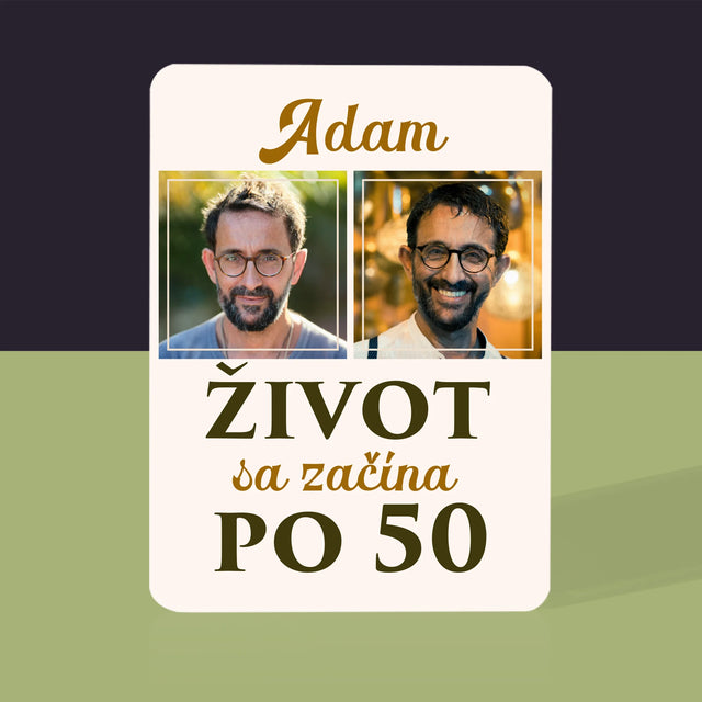 Fotokoláž: Život Sa Začína Po 50 - Hracie Karty