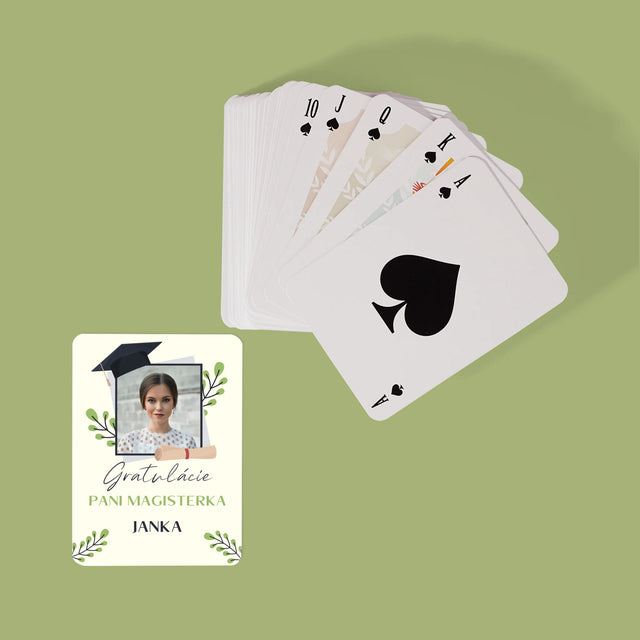 Fotografia A Podpis: Gratulácie Magisterka - Hracie Karty