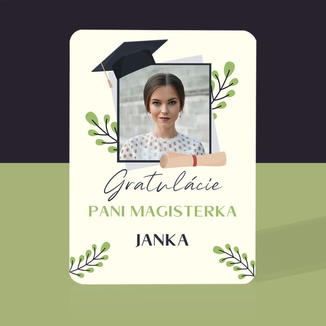 Fotografia A Podpis: Gratulácie Magisterka - Hracie Karty