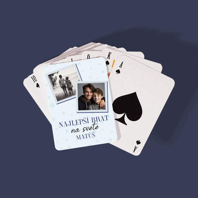 Fotokoláž: Najlepší Brat Na Svete - Hracie Karty