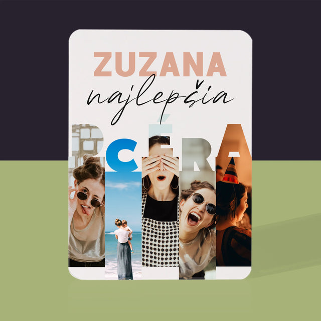 Fotokoláž: Najlepšia Dcéra - Hracie Karty