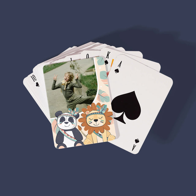 Fotokoláž: Zvieratká - Hracie Karty