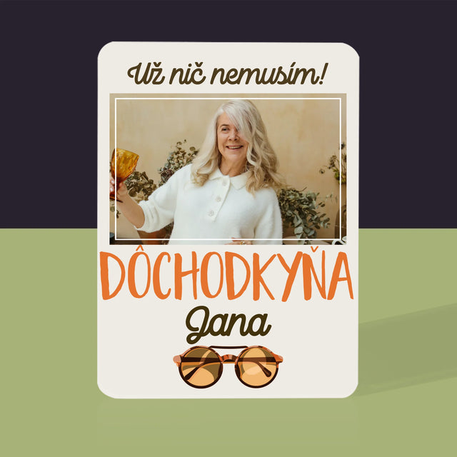 Fotografia A Podpis: Nič Nemusím! Dôchodkyňa - Hracie Karty