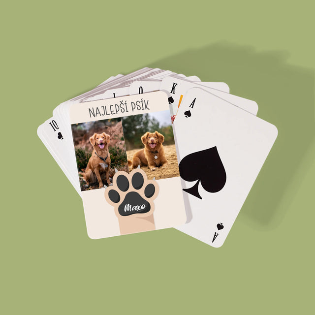Fotokoláž: Najlepší Pes - Hracie Karty