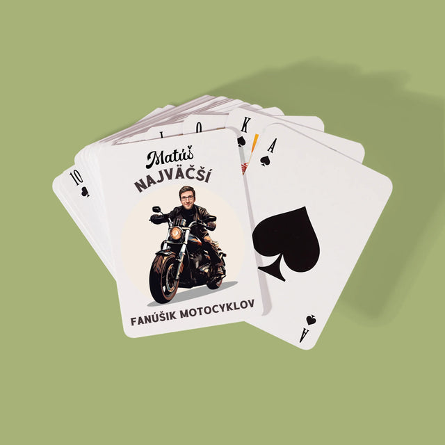 Tvoja Postava: Fanúšik Motocyklov - Hracie Karty