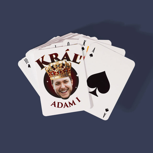 Fotografia A Podpis: Kráľ Fotografia - Hracie Karty