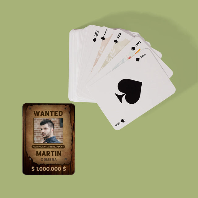 Fotografia A Podpis: Hľadaný Človek - Hracie Karty