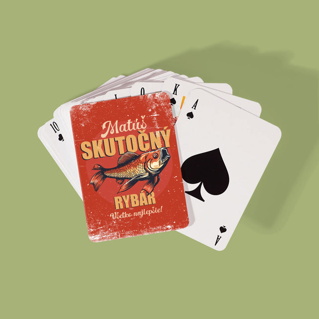 Meno A Podpis: Skutočný Rybár - Hracie Karty