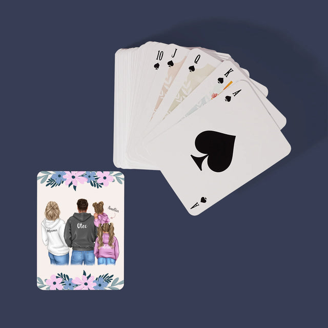 Tvorenie Postavy: Rodina S Deťmi - Hracie Karty