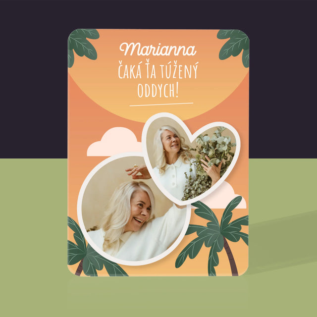 Fotokoláž: Vysnívaný Oddych - Hracie Karty