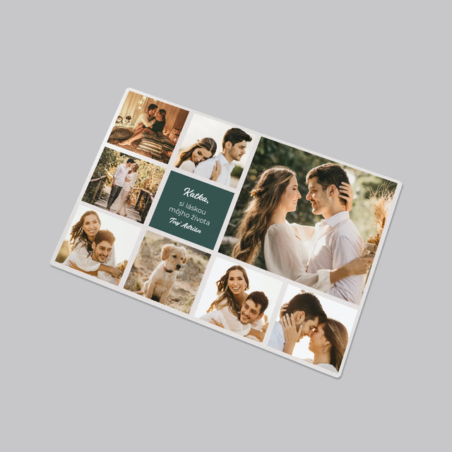 Fotokoláž: Milostná Koláž - Podložka Na Stôl