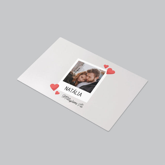 Fotografia A Podpis: Milujem Ťa Fotografia - Podložka Na Stôl