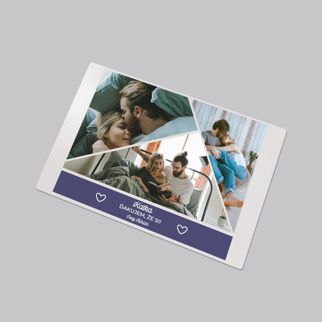 Fotokoláž: Ďakujem, Že Si - Podložka Na Stôl