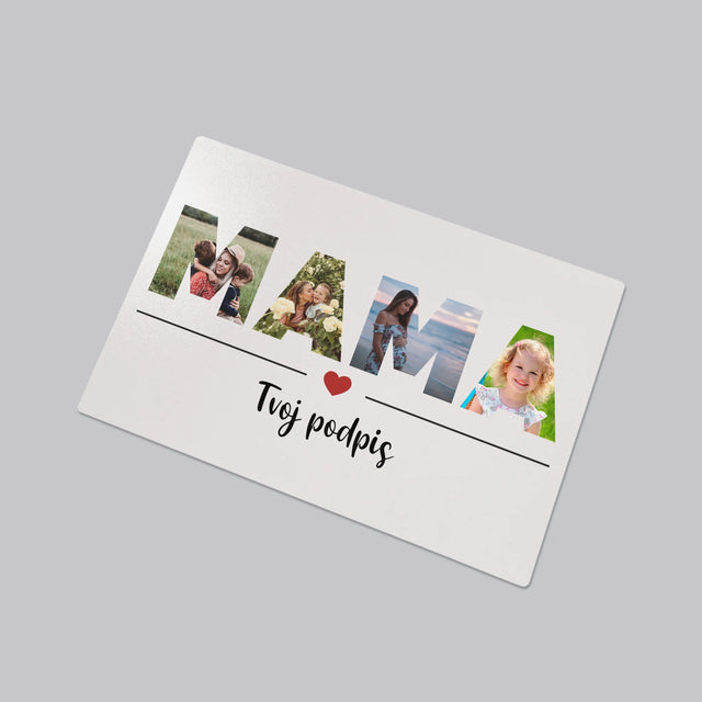 Slovo Z Fotografií: Mama Z Tvojich Fotografií - Podložka Na Stôl