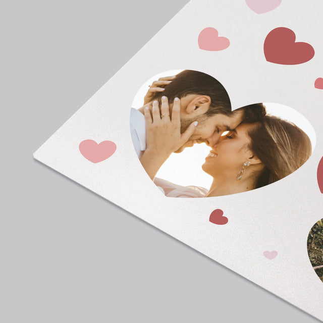 Fotokoláž: Srdce Fotografie - Podložka Na Stôl