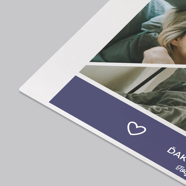 Fotokoláž: Ďakujem, Že Si - Podložka Na Stôl