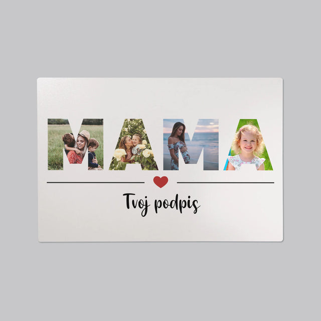 Slovo Z Fotografií: Mama Z Tvojich Fotografií - Podložka Na Stôl
