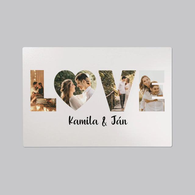 Slovo Z Fotografií: Love Z Tvojich Fotografií - Podložka Na Stôl