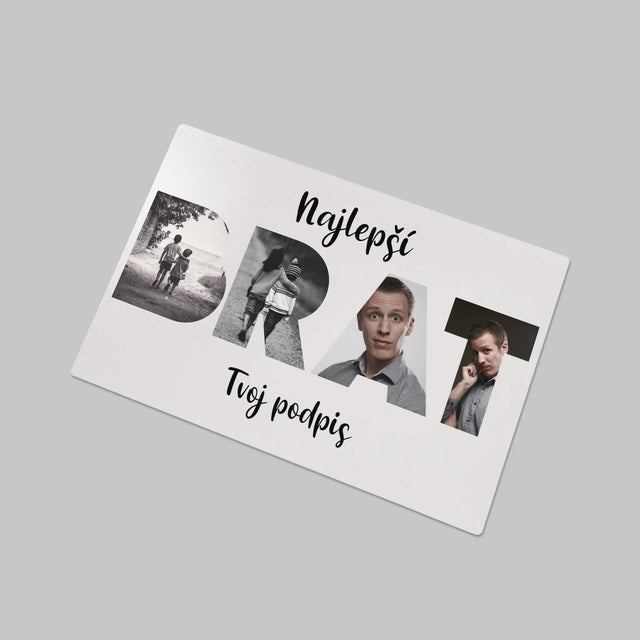 Slovo Z Fotografií: Brat Z Tvojich Fotografií - Podložka Na Stôl