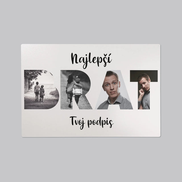 Slovo Z Fotografií: Brat Z Tvojich Fotografií - Podložka Na Stôl