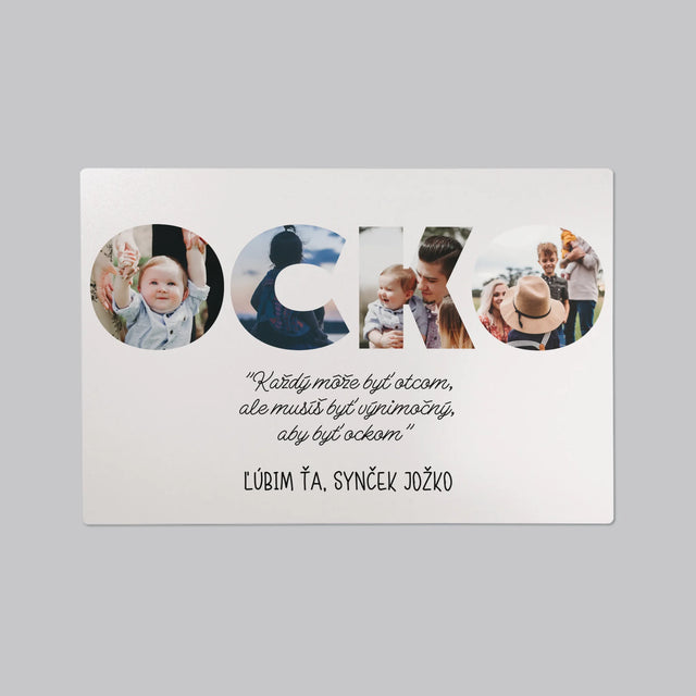 Slovo Z Fotografií: Môj Výnimočný Ocko - Podložka Na Stôl