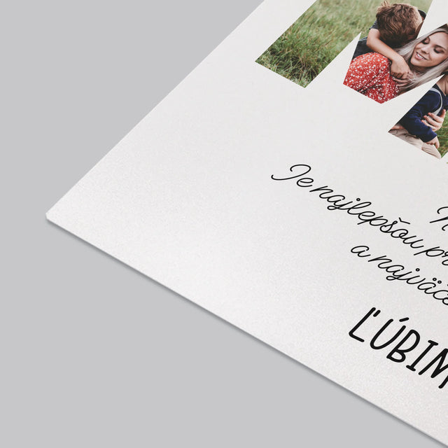 Slovo Z Fotografií: Najúžasnejšia Mama Na Svete - Podložka Na Stôl