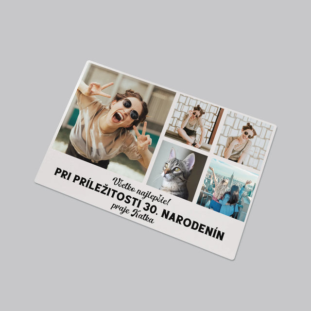 Fotokoláž: Narodeninová Koláž Z Fotografií - Podložka Na Stôl