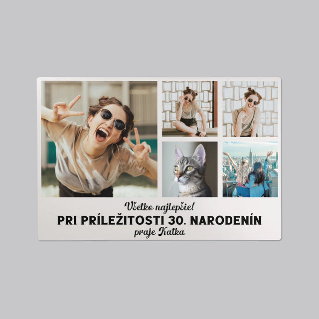 Fotokoláž: Narodeninová Koláž Z Fotografií - Podložka Na Stôl