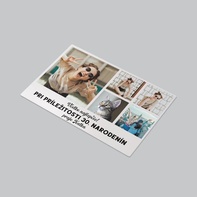 Fotokoláž: Narodeninová Koláž Z Fotografií - Podložka Na Stôl