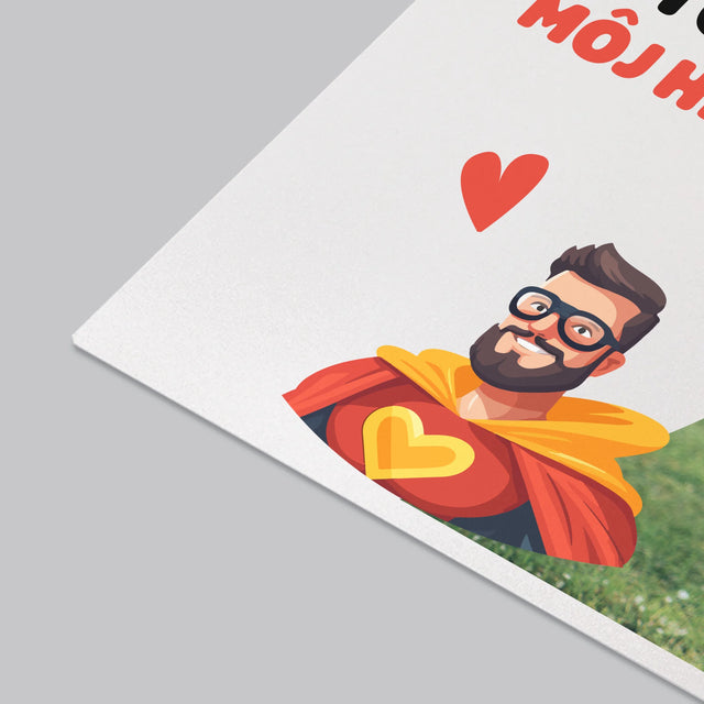 Fotografia A Podpis: Ocko Môj Hrdina - Podložka Na Stôl