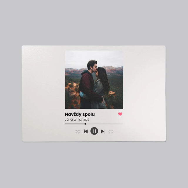 Fotografia A Podpis: Spotify S Tvojou Fotografiou - Podložka Na Stôl