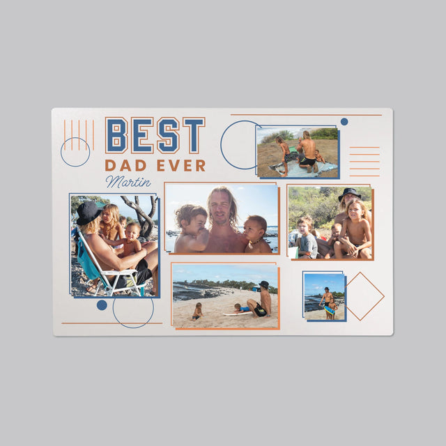 Fotokoláž: Best Dad Ever - Podložka Na Stôl