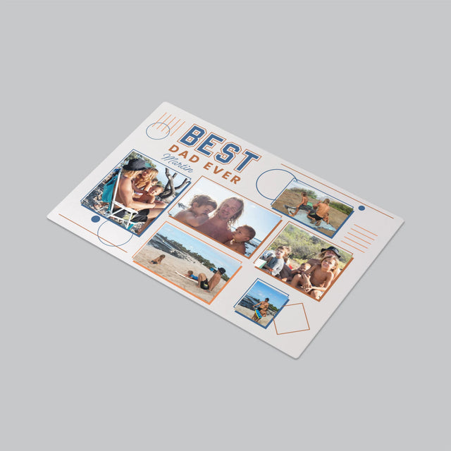 Fotokoláž: Best Dad Ever - Podložka Na Stôl