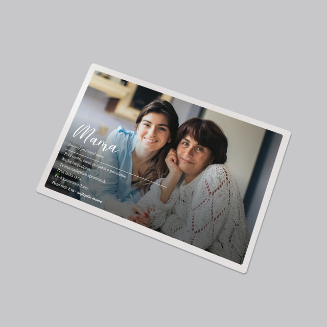 Fotografia A Podpis: Mama Definícia - Podložka Na Stôl