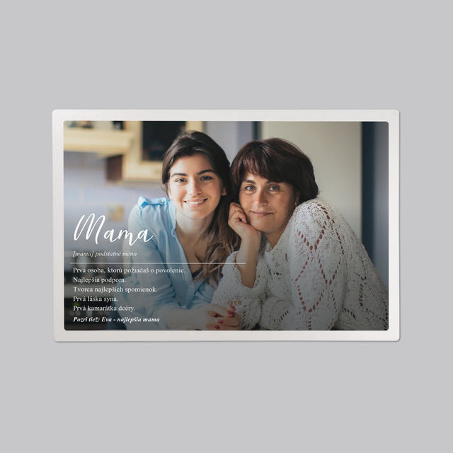 Fotografia A Podpis: Mama Definícia - Podložka Na Stôl