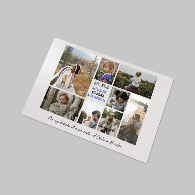 Fotokoláž: Otec Kamarát - Podložka Na Stôl