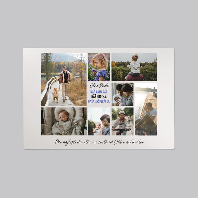 Fotokoláž: Otec Kamarát - Podložka Na Stôl