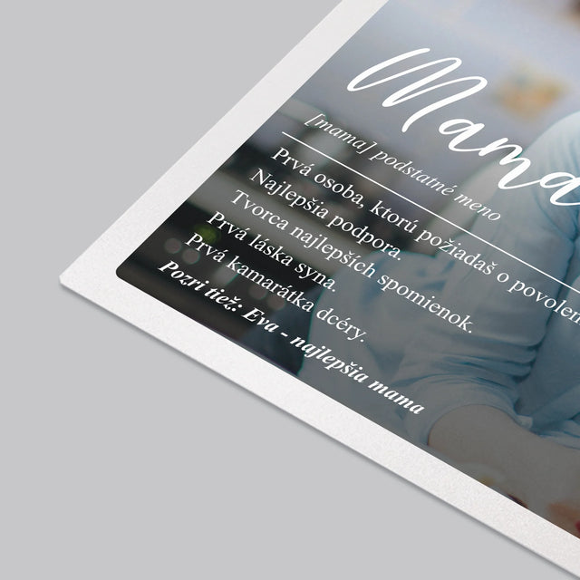 Fotografia A Podpis: Mama Definícia - Podložka Na Stôl