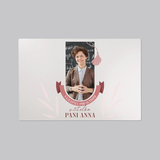 Fotografia A Podpis: Najlepšia Učiteľka Pod Slnkom - Podložka Na Stôl