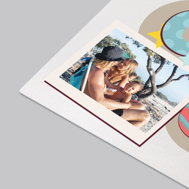 Fotokoláž: Písmená Ocko - Podložka Na Stôl