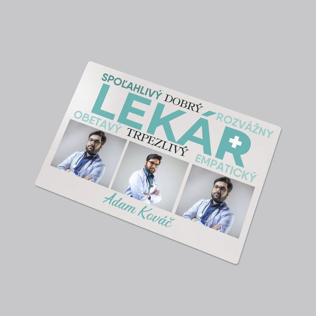 Fotokoláž: Lekár Črty - Podložka Na Stôl