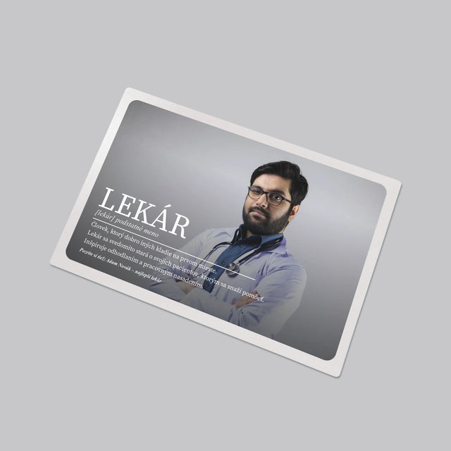 Fotografia A Podpis: Lekár Definícia - Podložka Na Stôl