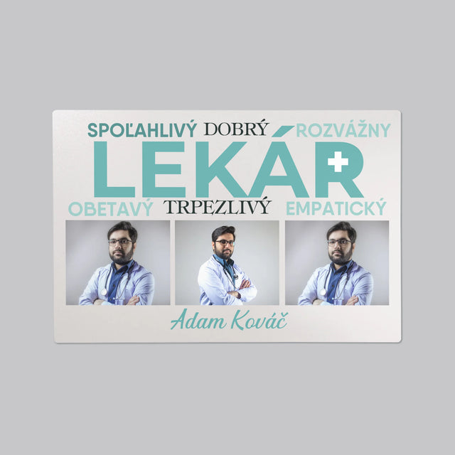 Fotokoláž: Lekár Črty - Podložka Na Stôl