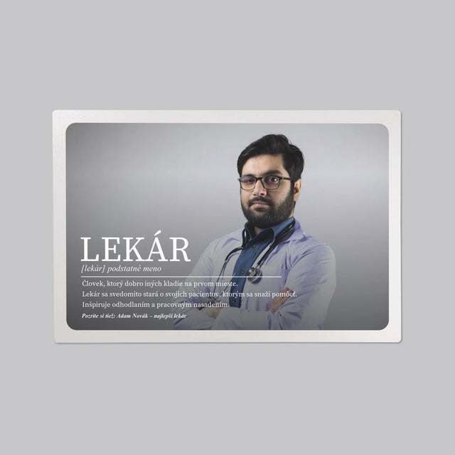 Fotografia A Podpis: Lekár Definícia - Podložka Na Stôl
