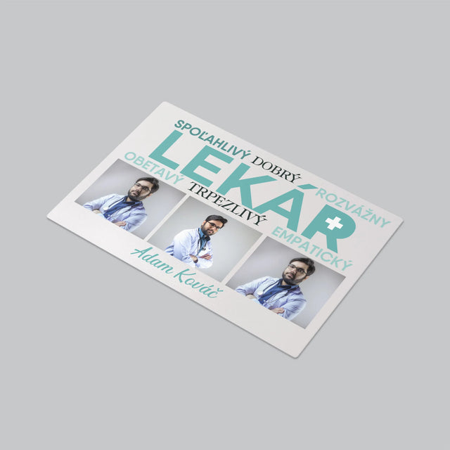 Fotokoláž: Lekár Črty - Podložka Na Stôl