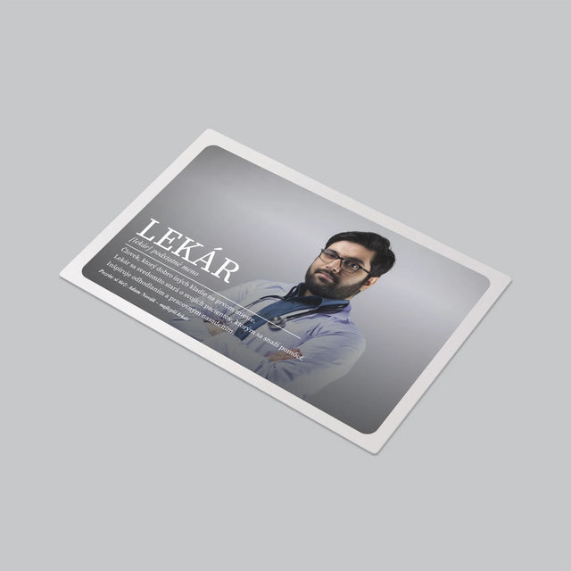 Fotografia A Podpis: Lekár Definícia - Podložka Na Stôl