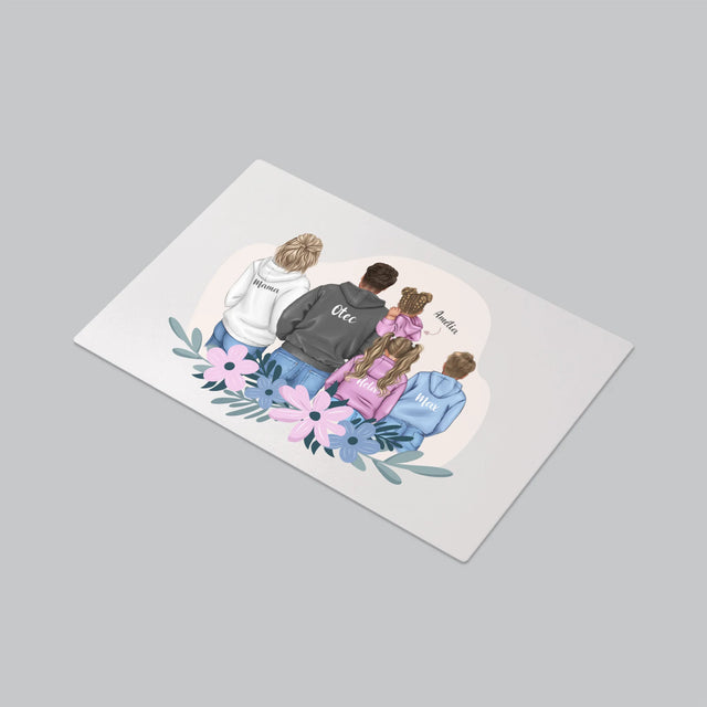 Tvorenie Postavy: Rodina S Deťmi - Podložka Na Stôl